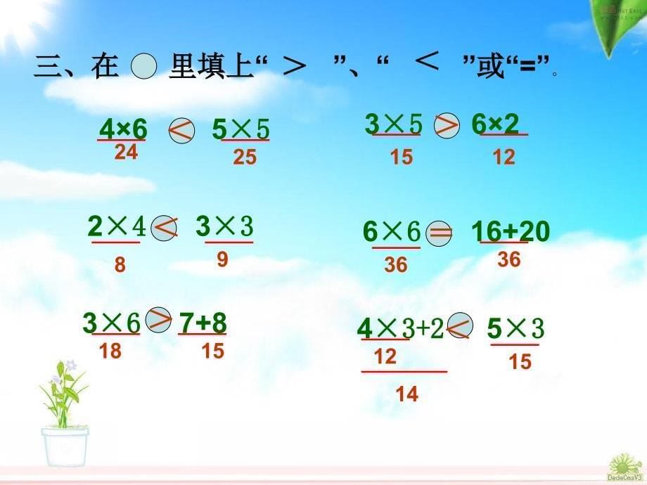 人教版数学二年级（上册）《表内乘法(一)》整理和复习_第5页