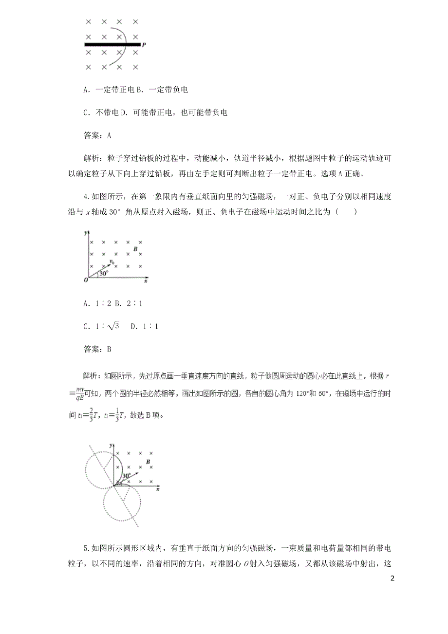 高中物理二轮复习热点题型专练专题8.2磁吃运动电荷的作用含解析_第2页