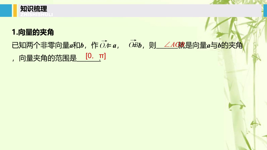 （浙江专用）高考数学新增分大一轮复习第六章平面向量、复数6.3平面向量的数量积课件_第4页