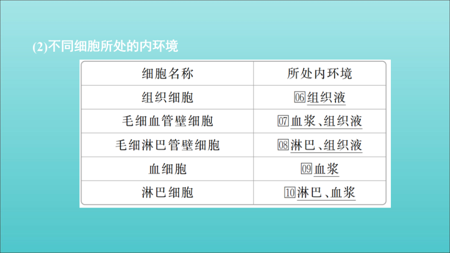 高考生物一轮复习第8单元生命活动的调节第24讲人体的内环境与稳态课件（必修3）_第4页