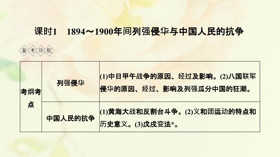 （通史版）高考历史一轮复习阶段七近代中国的觉醒与探索——中日甲午战争至五四运动前课时11894～1900年间列强侵华与中国人民的抗争课件岳麓版_第3页