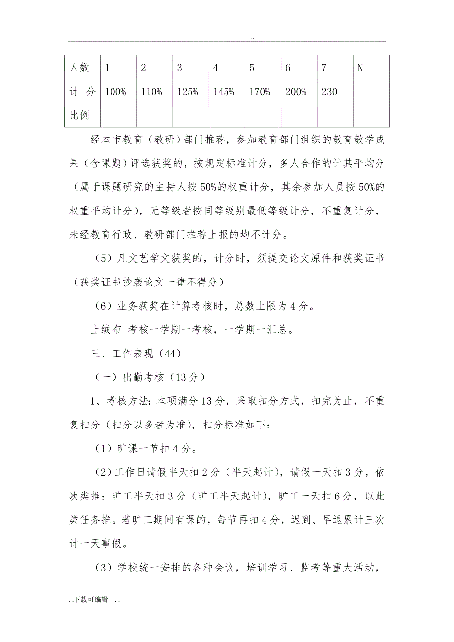 教师考核实施计划方案_第4页