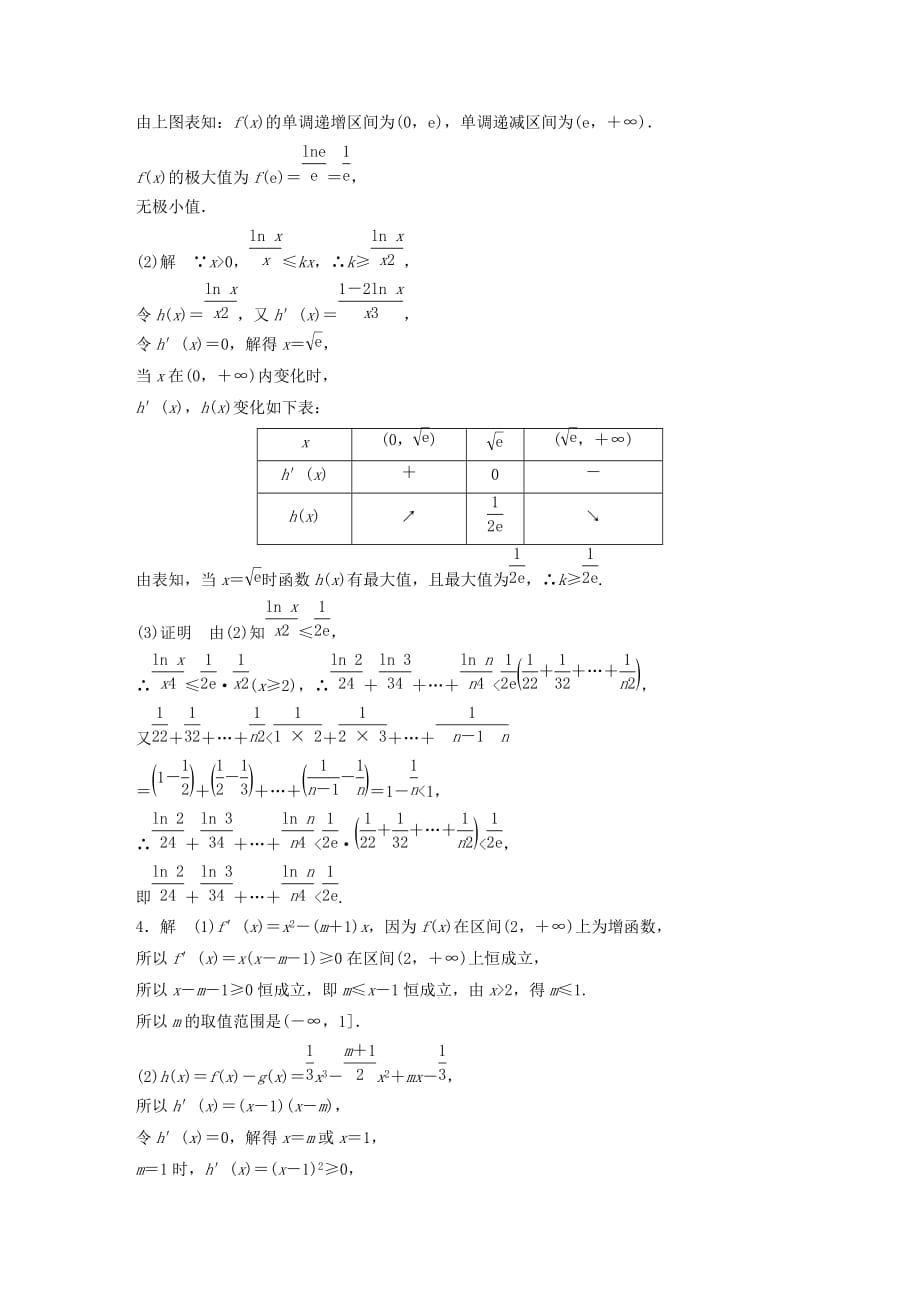 鲁京津琼专用高考数学一轮复习专题3导数及其应用第25练高考大题突破练_导数练习含解析_第4页