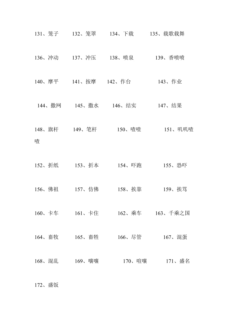 六年级语文下册教材多音字注音联系.doc_第4页