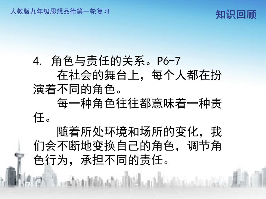 人教版九年级思想品德第一轮复习第一单元承担责任_服务社会.ppt_第3页