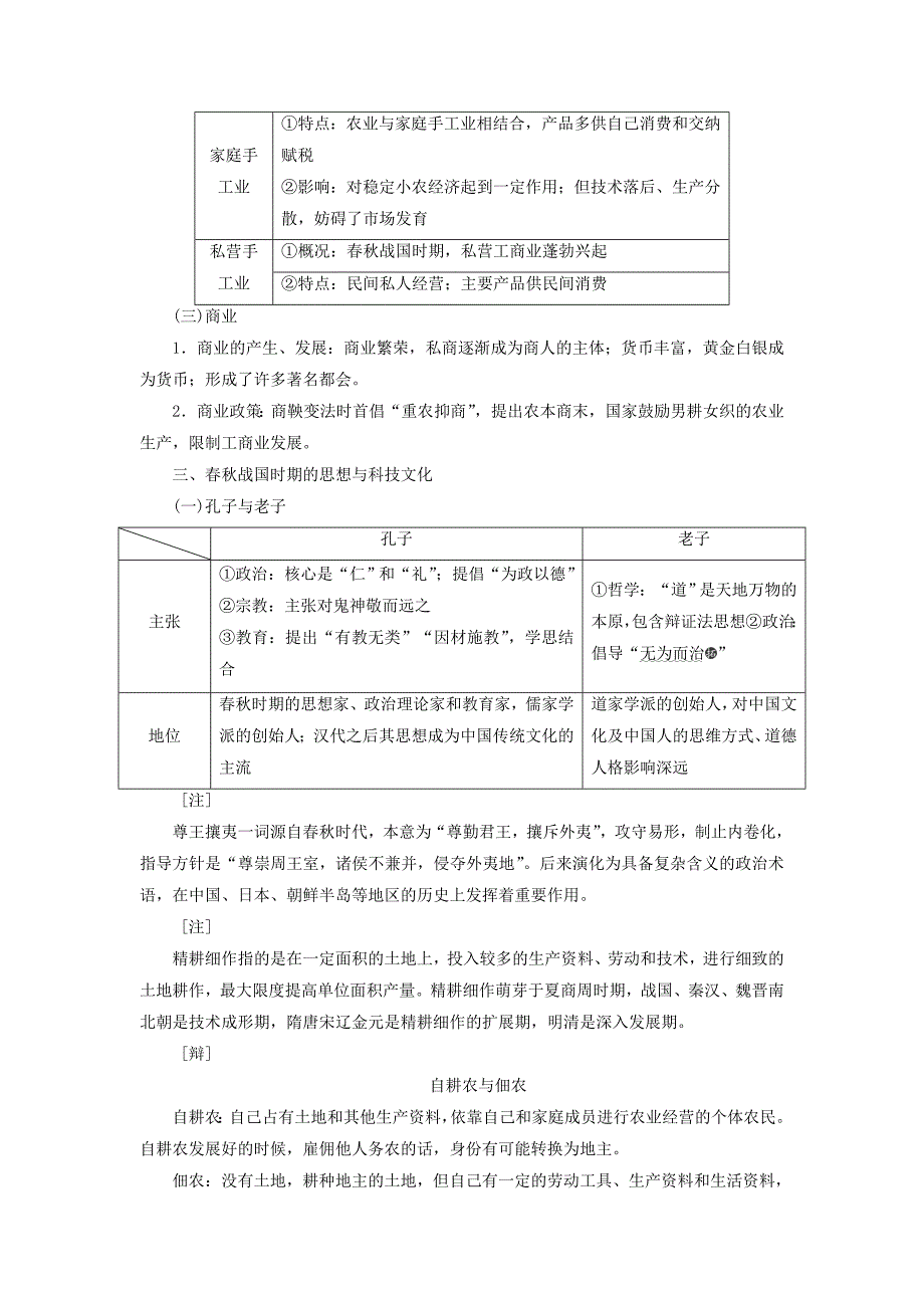 高考历史一轮复习第一单元早期的中华文明与战国时期的社会变革第2讲战国时期的社会变革学案（含解析）_第2页