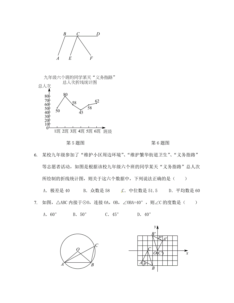 中考数学预测题及答案_第2页