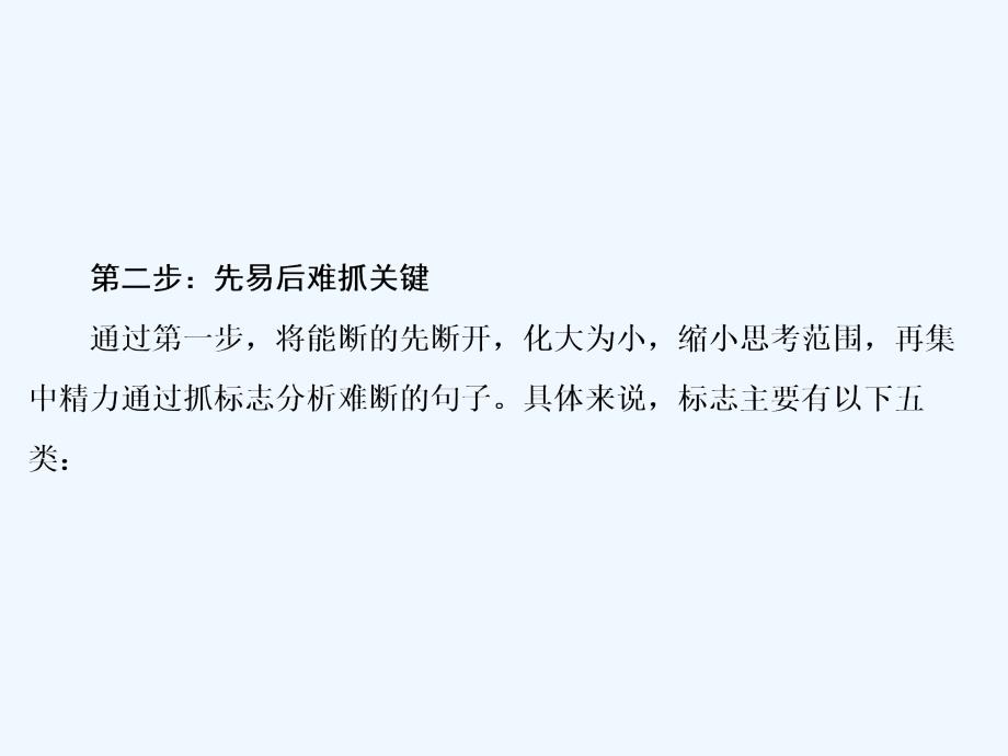 高考语文大二轮复习课件：第五章 提分点二　一、断句：三个步骤五个标志_第4页