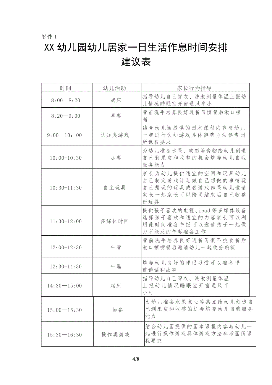 2020幼儿园延期开园期间工作方案一_第4页