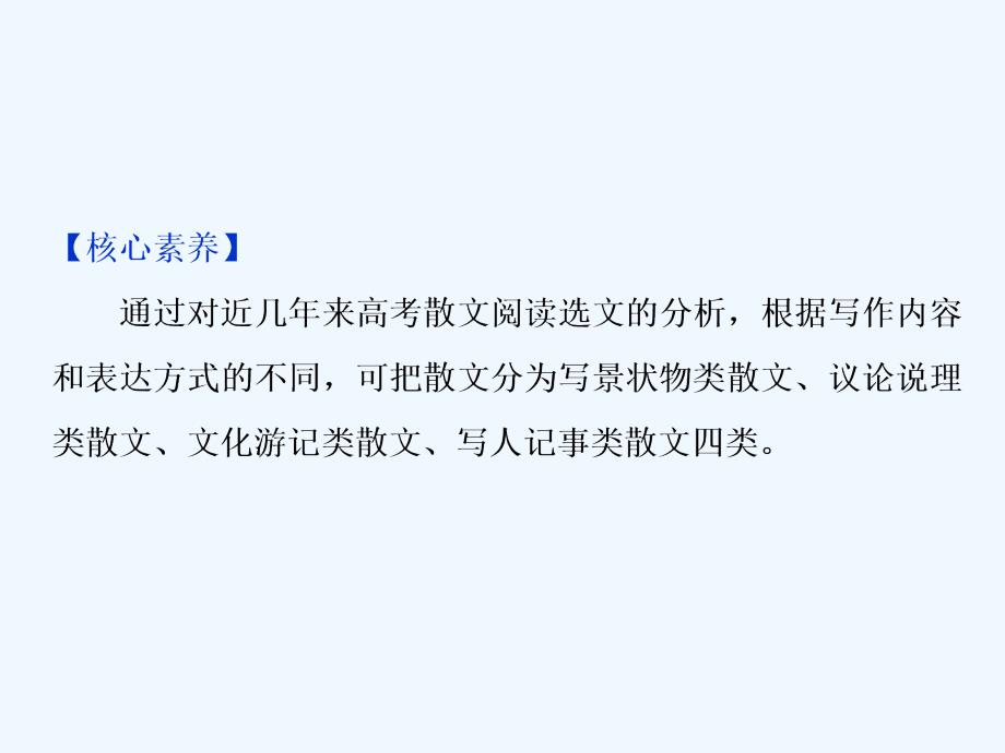 高考语文新探究大一轮课标通用课件：第1部分 专题四 1 专题开启　高考怎么考文本怎么读——串“形”聚“神”区文体“辨法”“问询”清主题_第2页