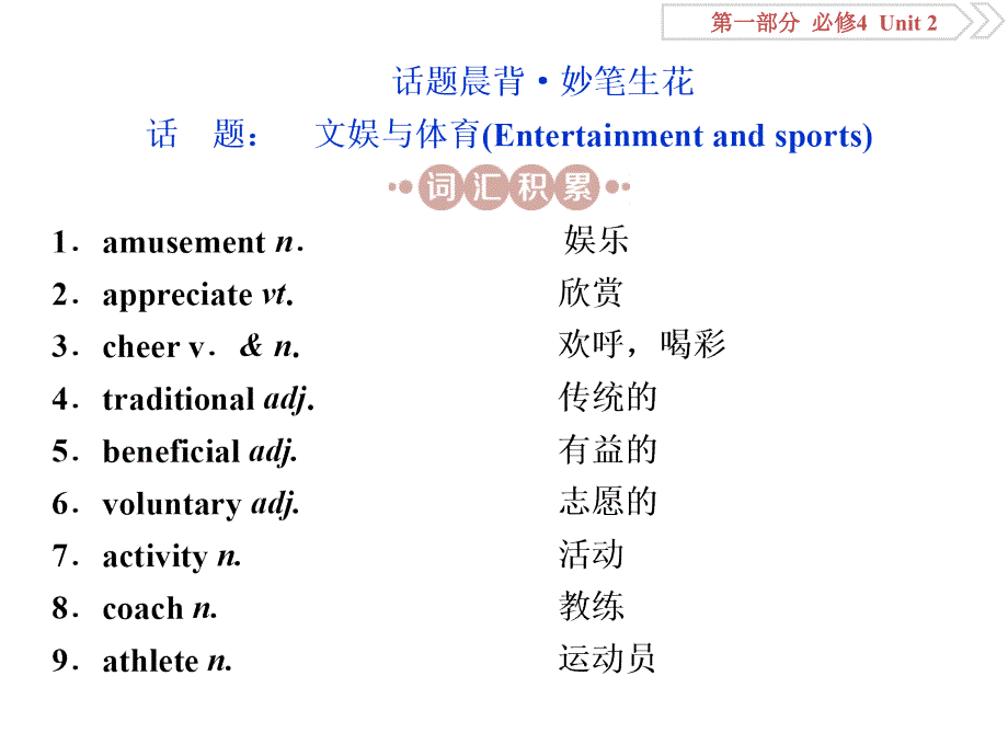 高考英语（江苏版）一轮复习课件：必修4 2 Unit 2_第2页