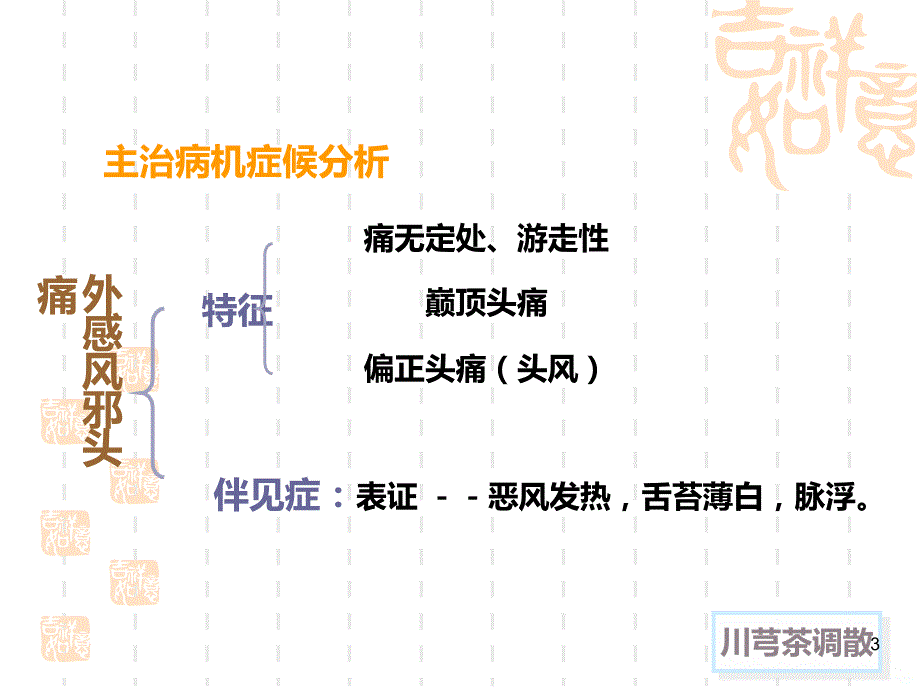 名师推荐川芎茶调散PPT课件.ppt_第3页