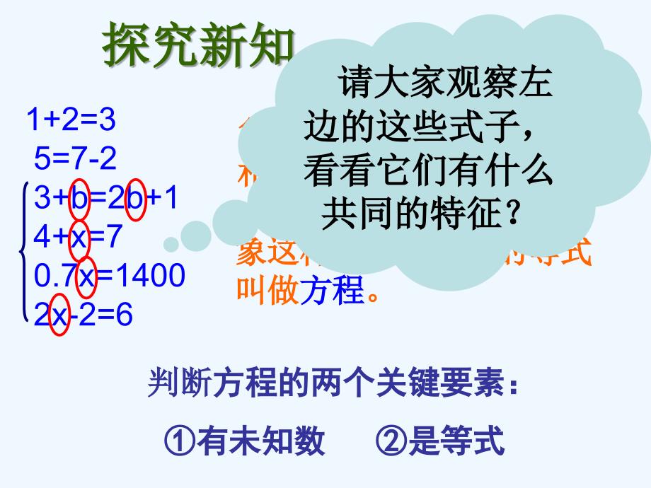 人教版数学七上3.1《从算式到方程》ppt课件_第2页