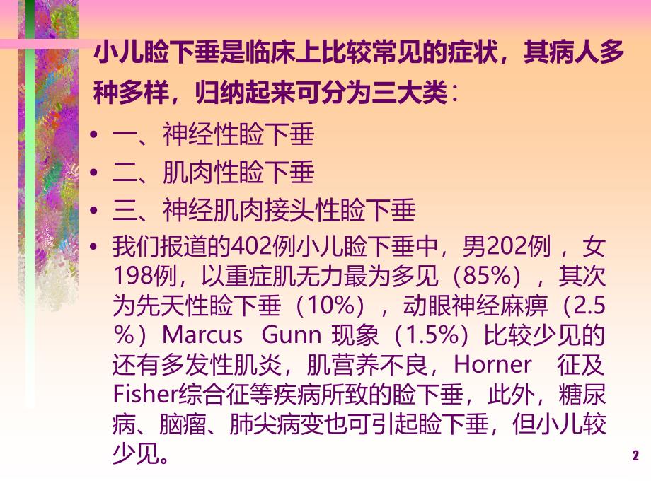 小儿眼睑下垂的鉴别诊断PPT课件.ppt_第2页