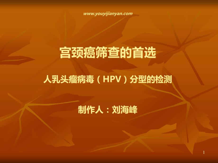 HPV分型的检测PPT课件.ppt_第1页