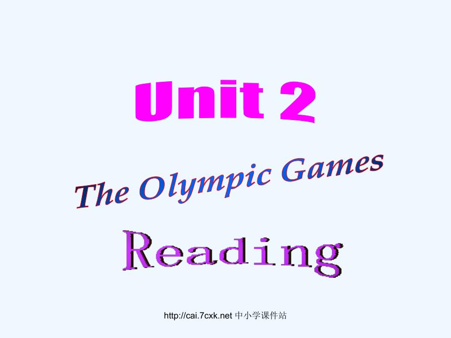 人教版高中英语必修二Unit 2《The Olympic Games》（reading）ppt课件_第1页