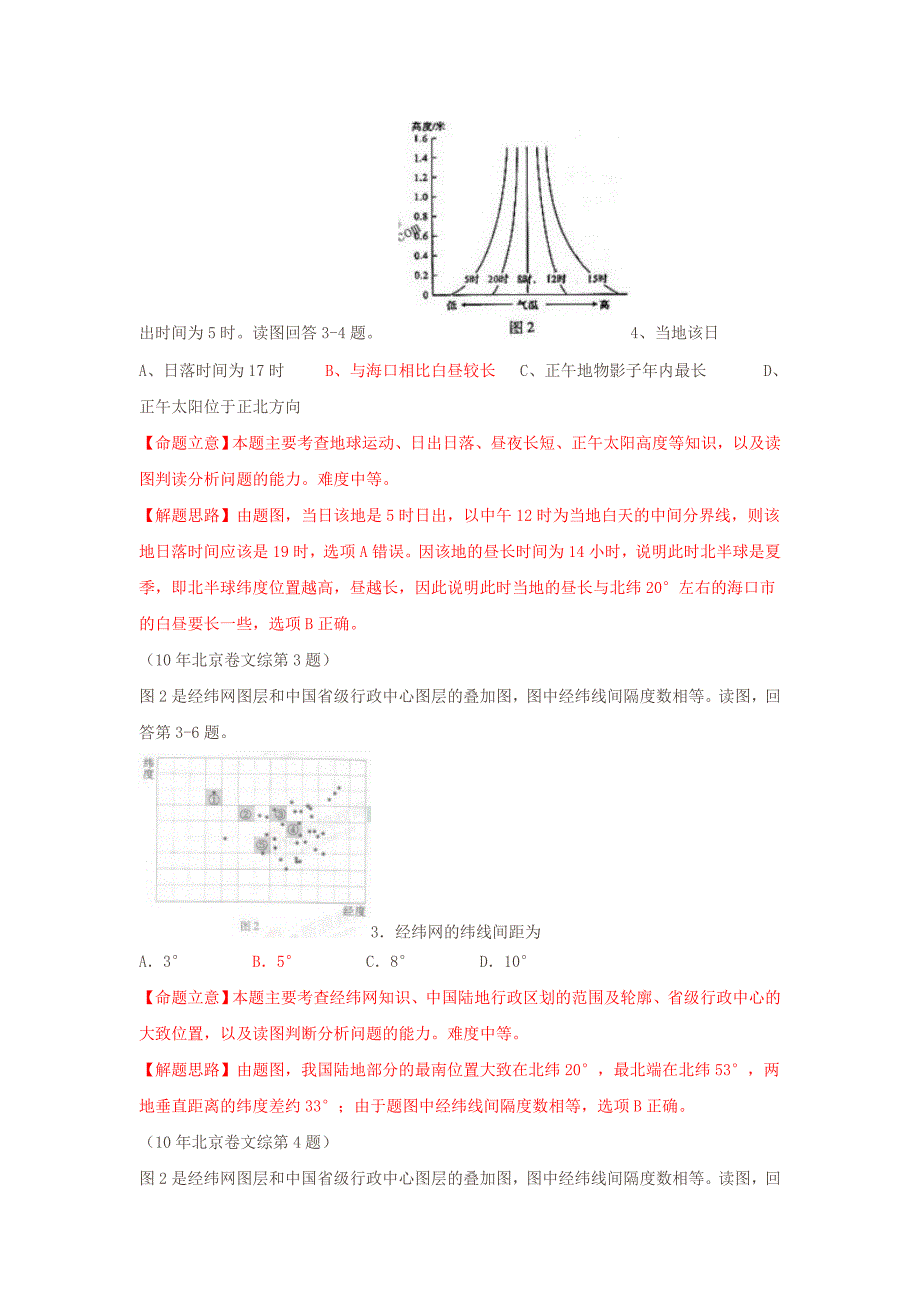 2010年高考地理试题分类汇编01自然地理.doc_第4页