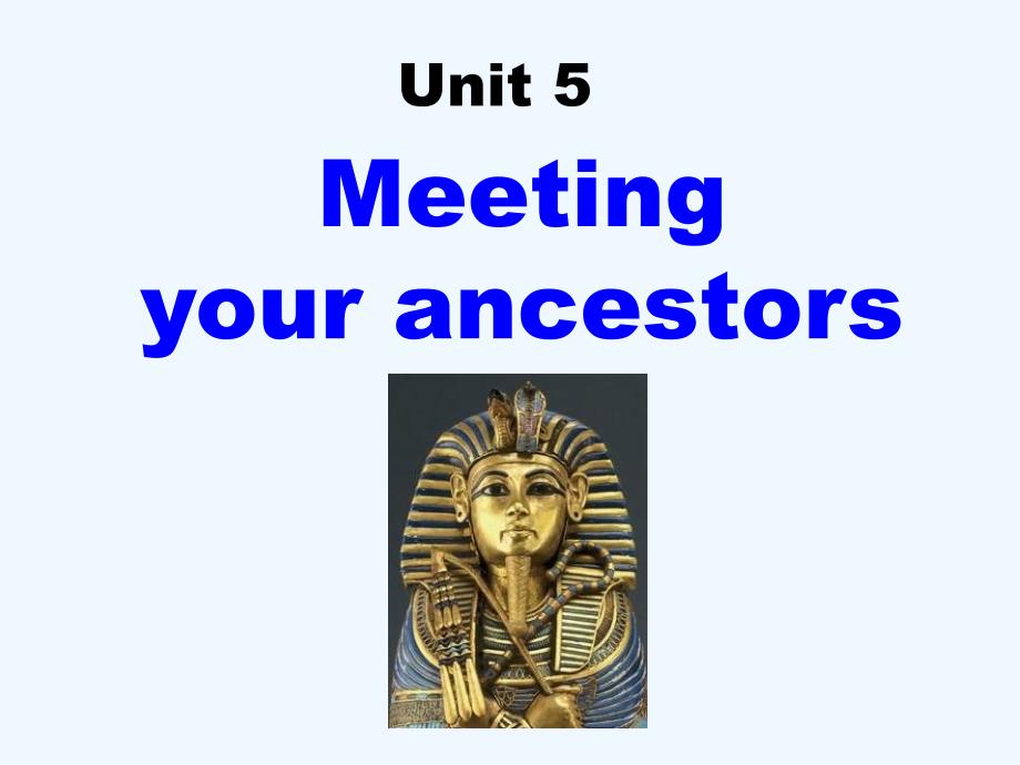 人教版高中英语选修8 Unit 5《Meeting your ancestors》（Warming up）课件_第1页