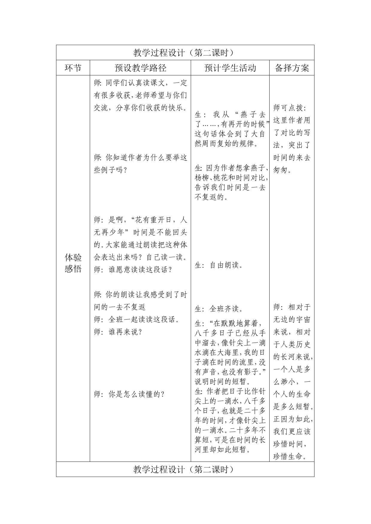 《匆匆第二课时》教学设计.doc_第2页