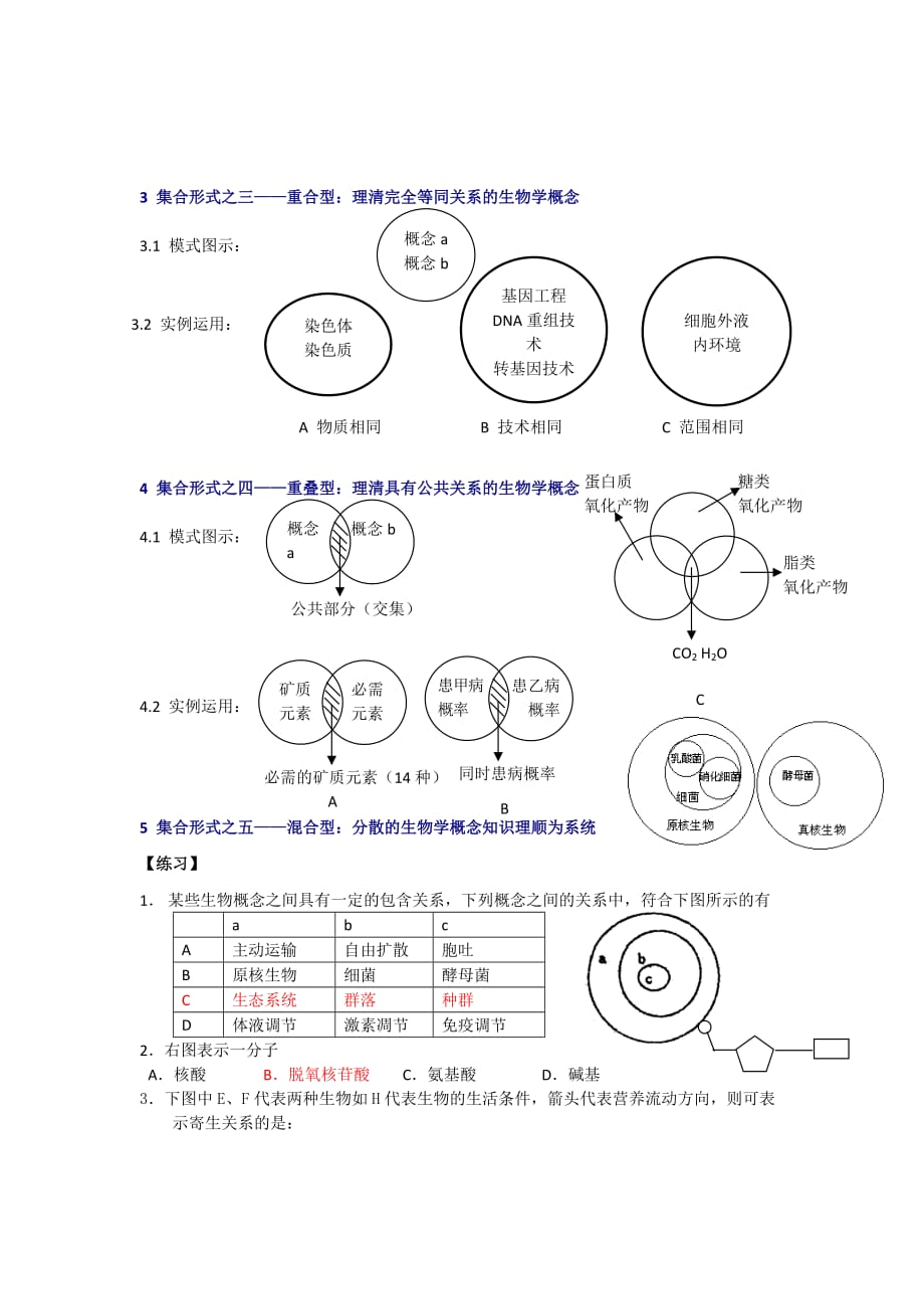 高考生物二轮图表题专题训练：概念图.doc_第4页