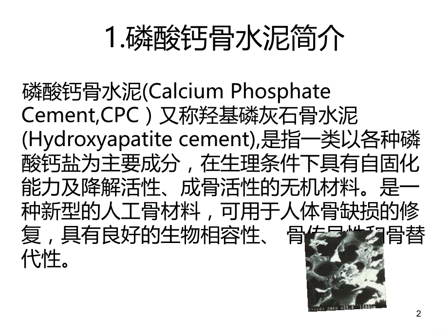 磷酸钙骨水泥复合材料PPT课件.ppt_第2页
