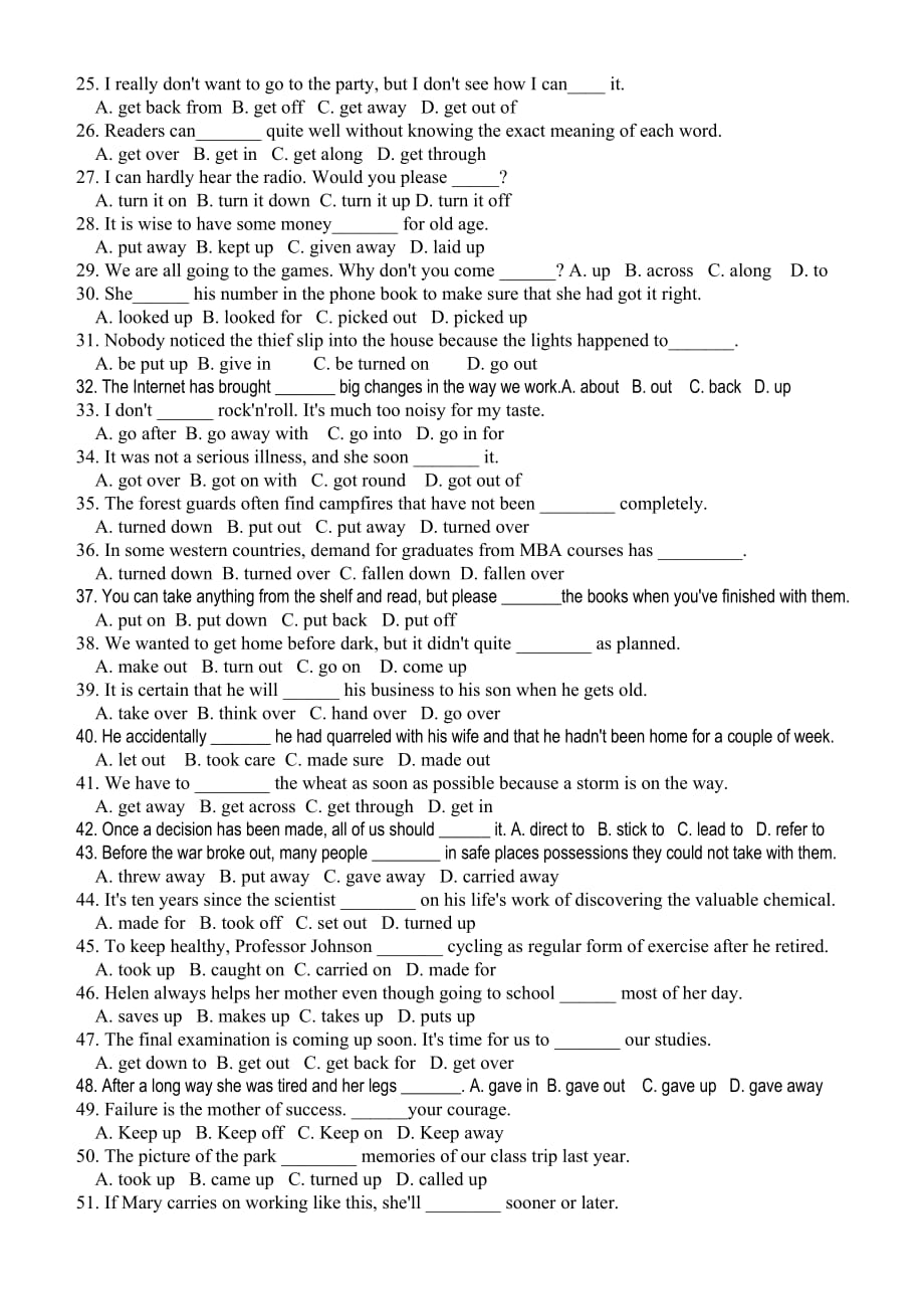 高考英语固定短语选择题.doc_第2页