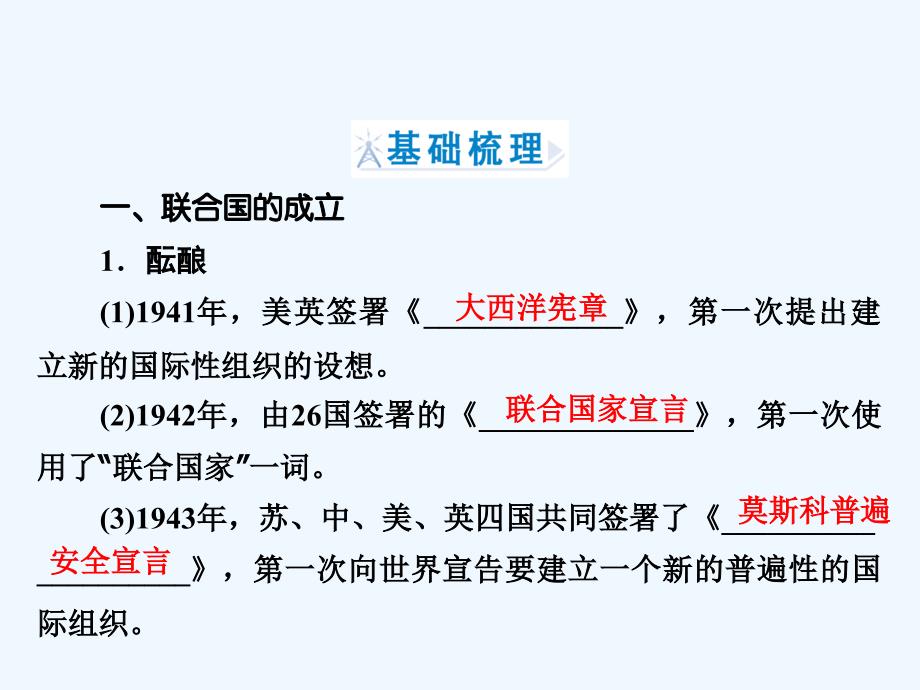 历史同步优化指导（北师大选修3）课件：4.4 联合国维护世界和平的活动_第4页