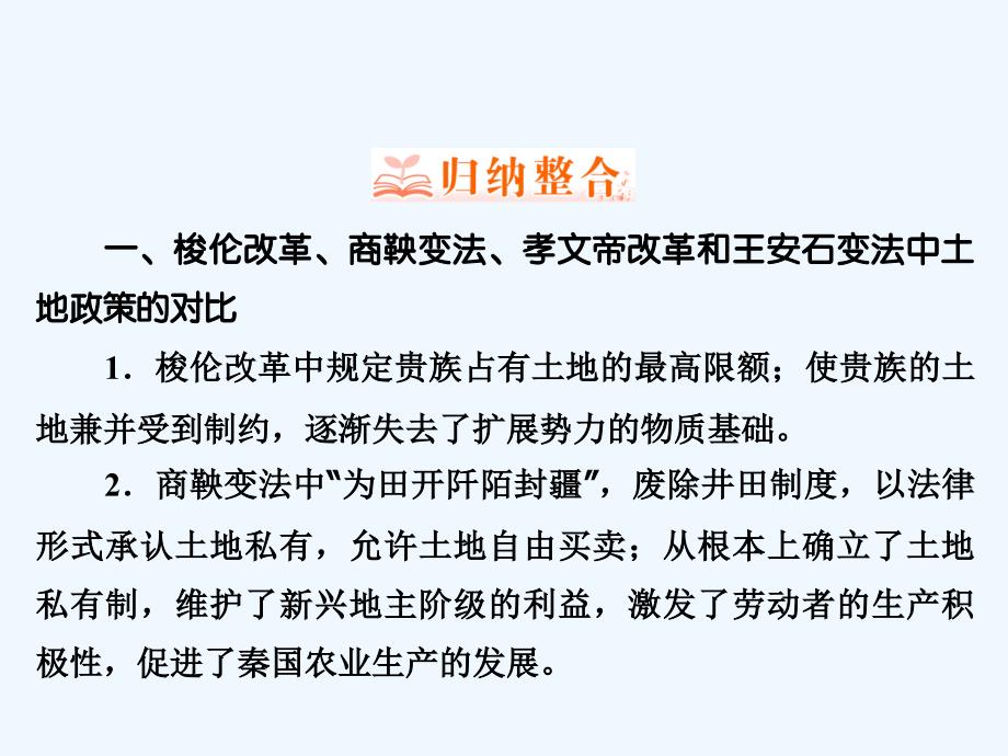 历史同步优化指导（人民选修1）课件：专题回顾总结4_第3页