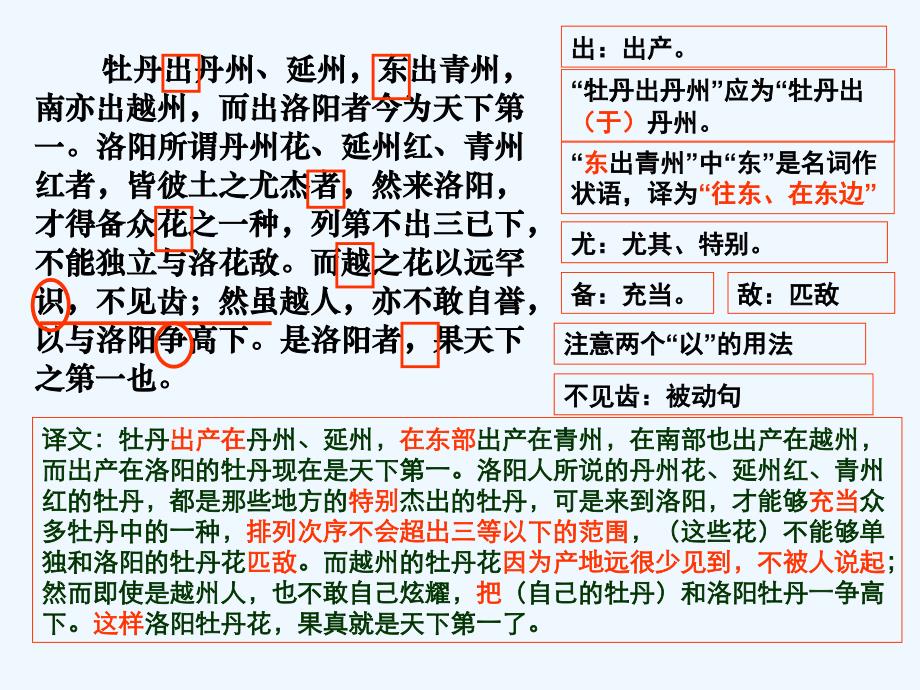 北京版语文必修一第9课《洛阳牡丹记》ppt课件3_第2页