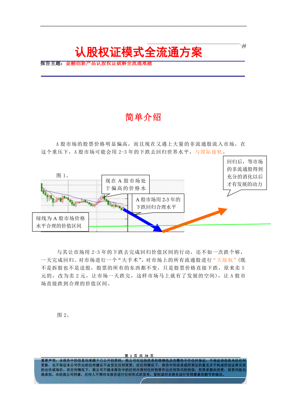 （股权管理）认股权证模式全流通方案_第1页