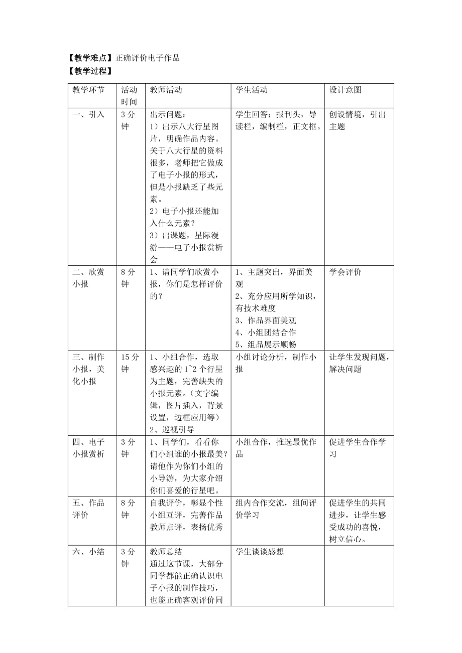 电子小报赏析会教学设计-斌.doc_第2页