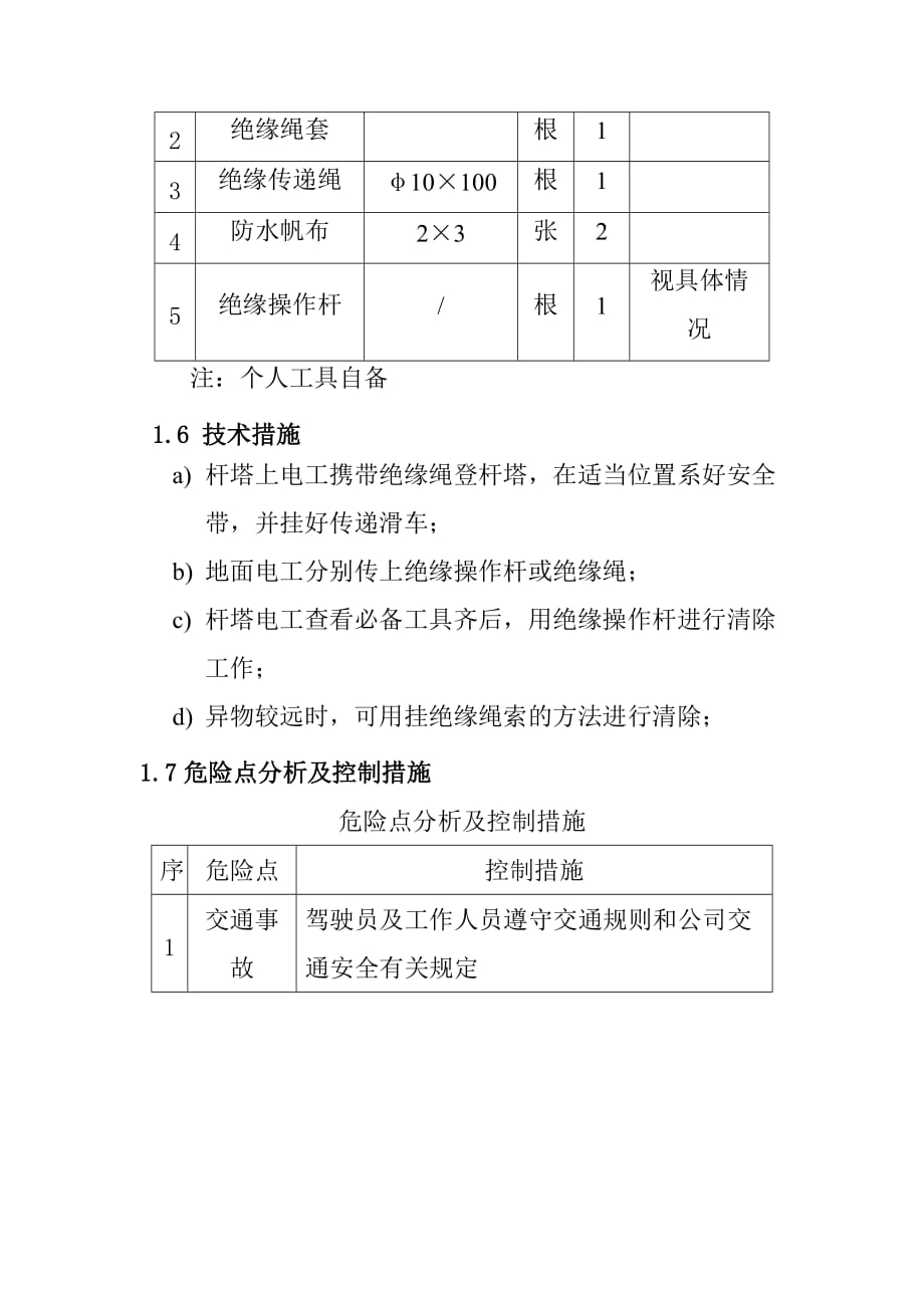 交流架空输电线路带电清除导地线悬挂异物标准化作业指导书_第3页