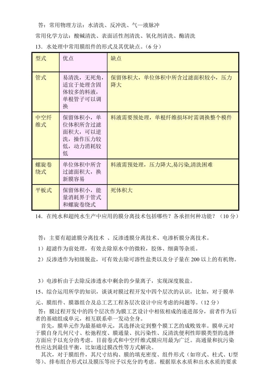 2010-2011膜法水处理试题.doc_第4页