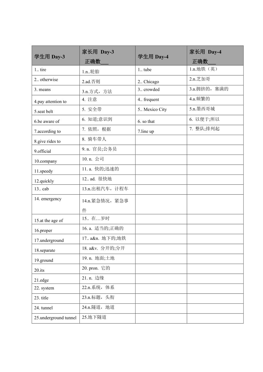 北师大版初二英语下册第八单元单词总结.doc_第2页