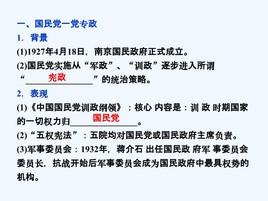 历史人民选修2 专题五四 反对国民党独裁统治的斗争 课件_第4页