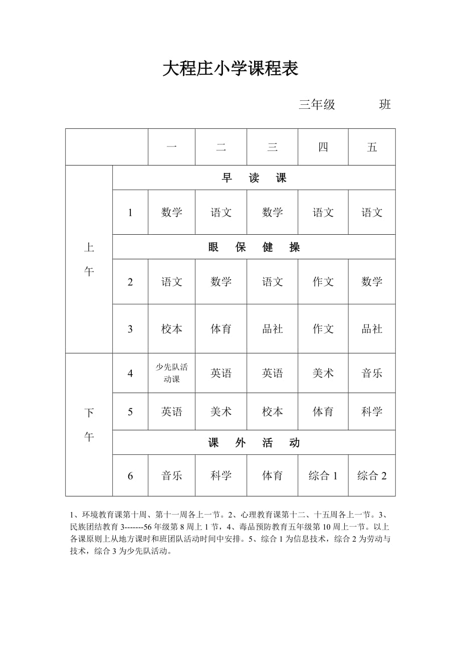 大程庄小学课程表分表.doc_第3页