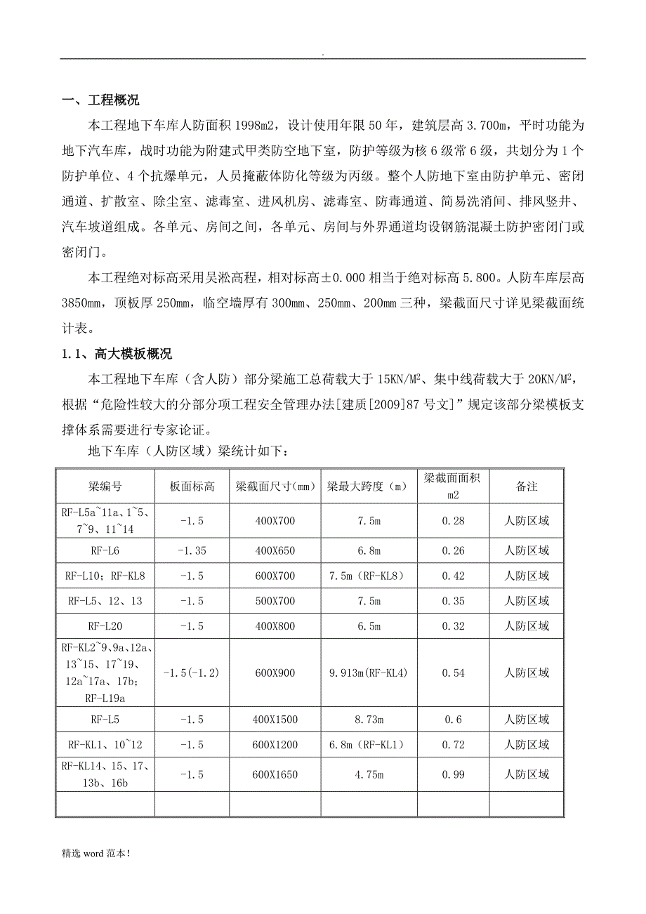 人防工程模板专项施工方案最新版本.doc_第3页