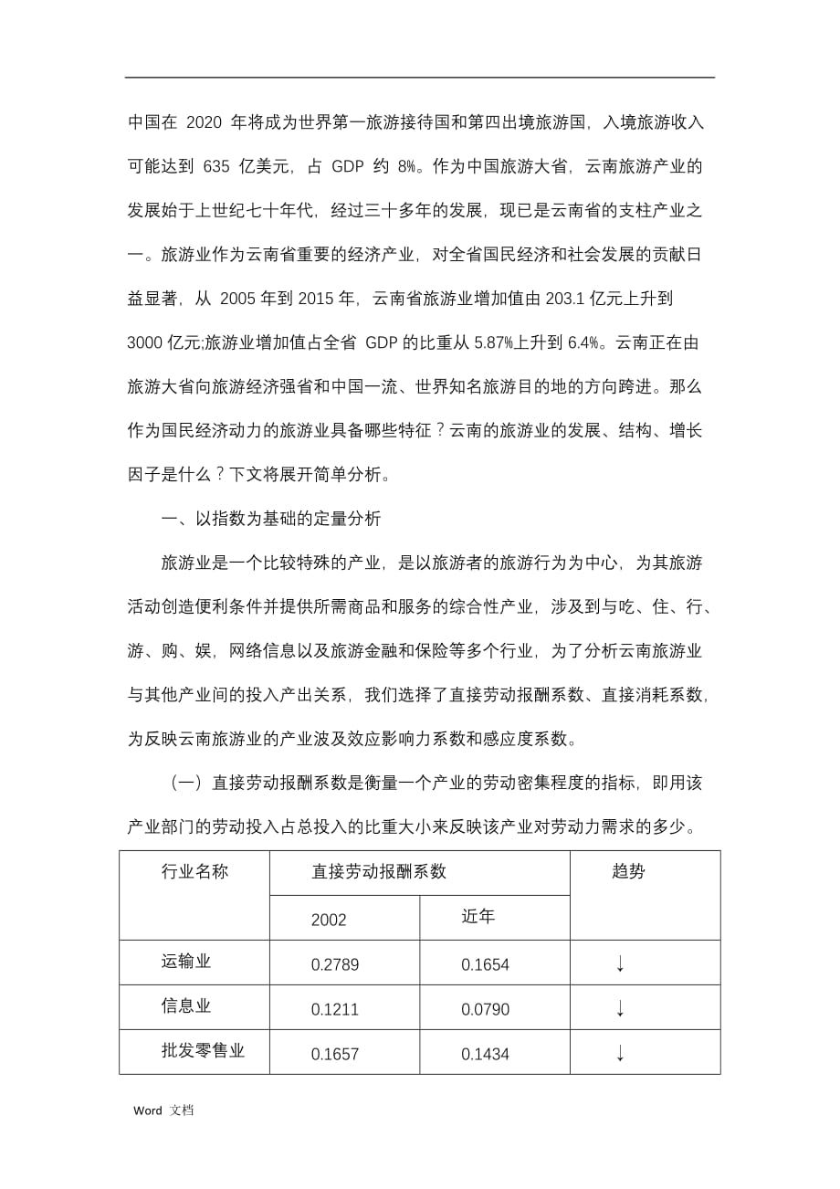 云南旅游产业现状及简单分析_第3页