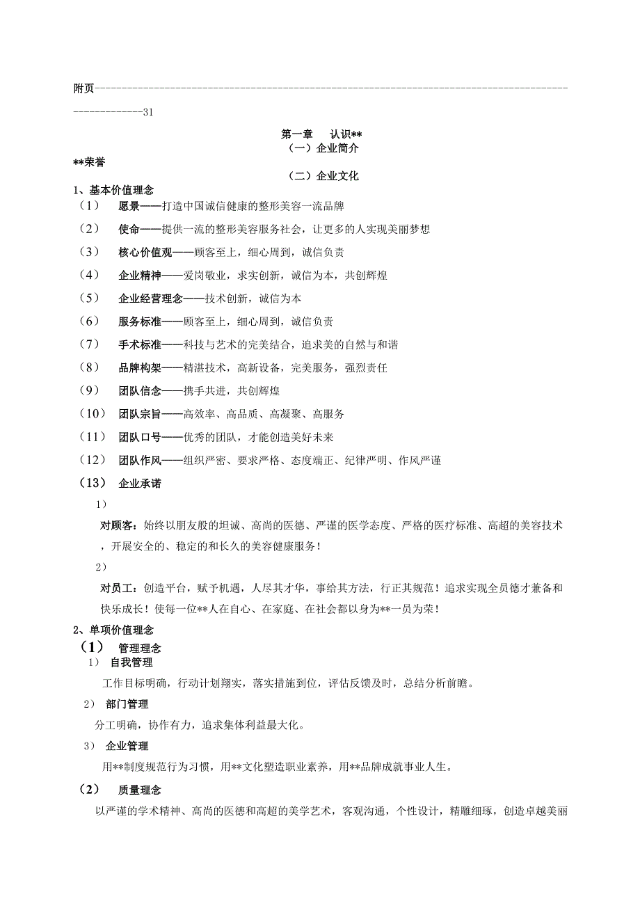 医院员工手册（医学整形美容）_第3页