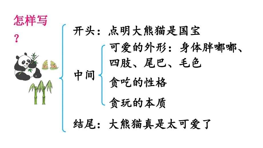 部编版三年级语文下册第七单元《习作：国宝大熊猫》优秀课件_第5页