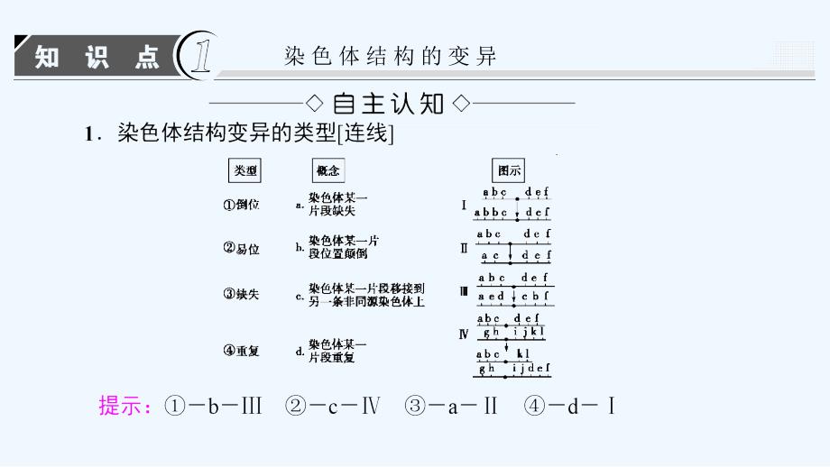 高中课堂新坐标生物人教必修二同步课件：第5章 第2节 染色体变异_第3页