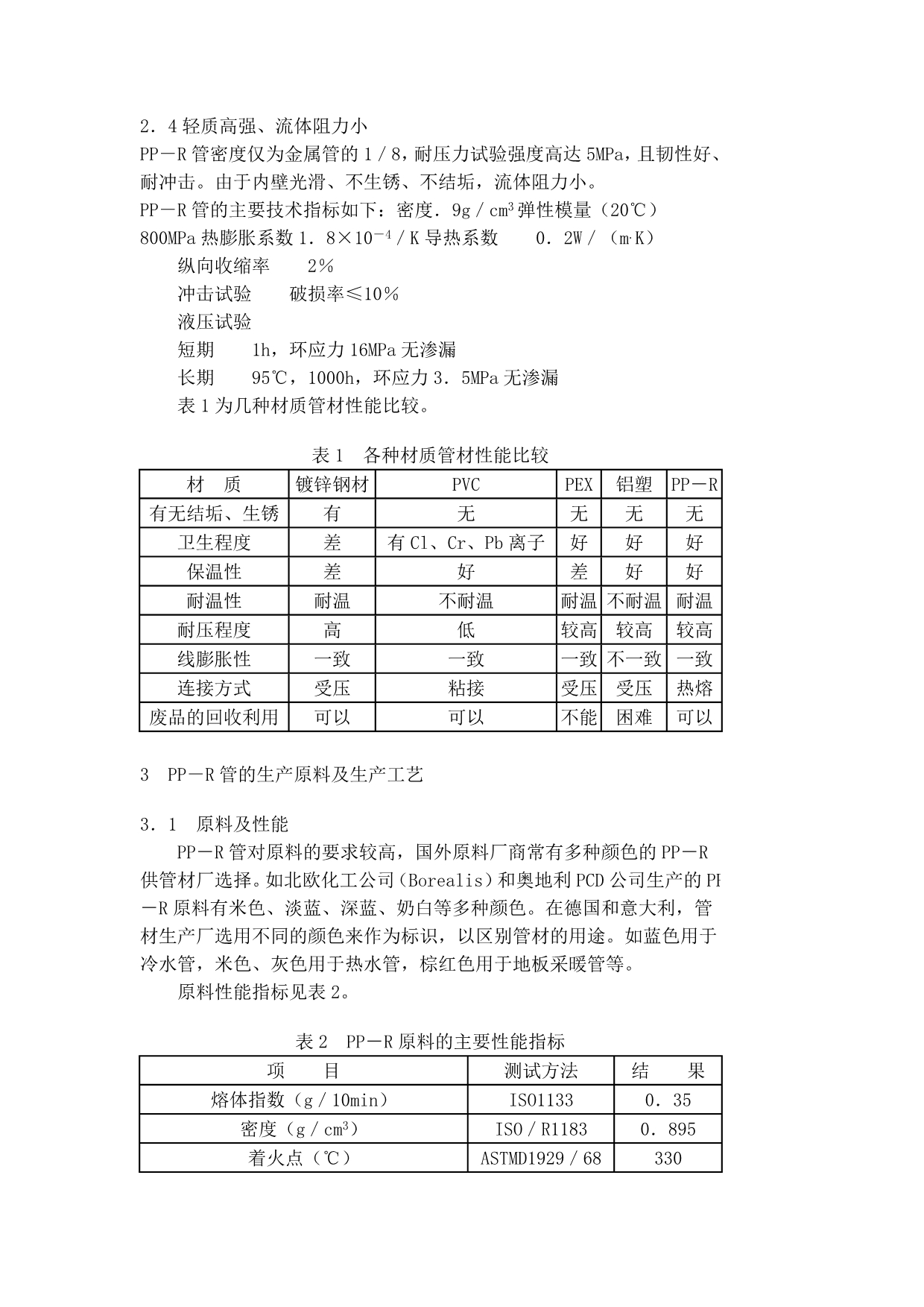 （生产管理知识）聚丙烯管（PP－R管）生产工艺_第2页