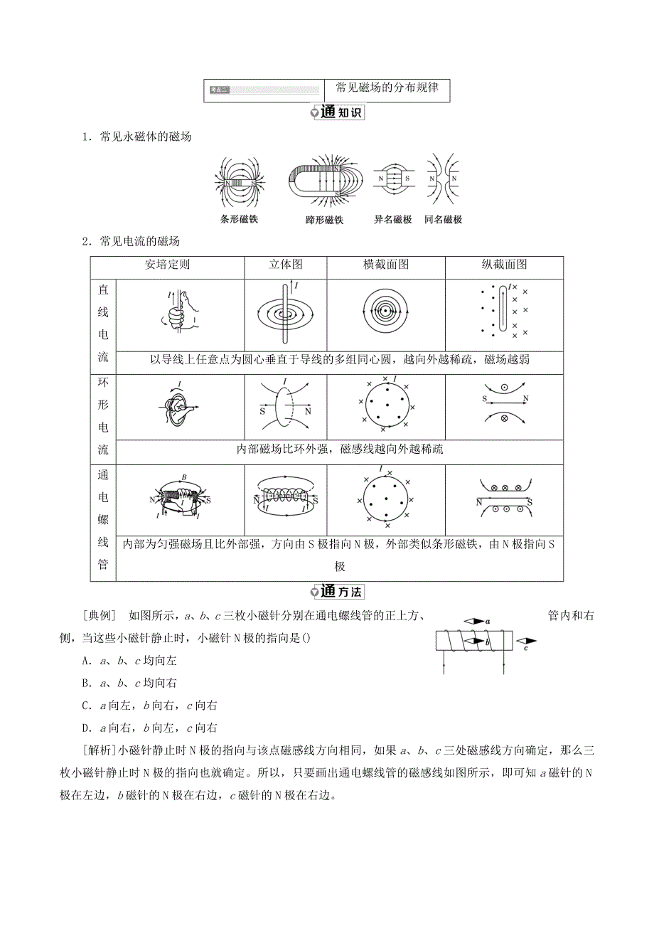 高中物理第三章第3节几种常见的磁场学案（含解析）新人教版选修3_1_第4页