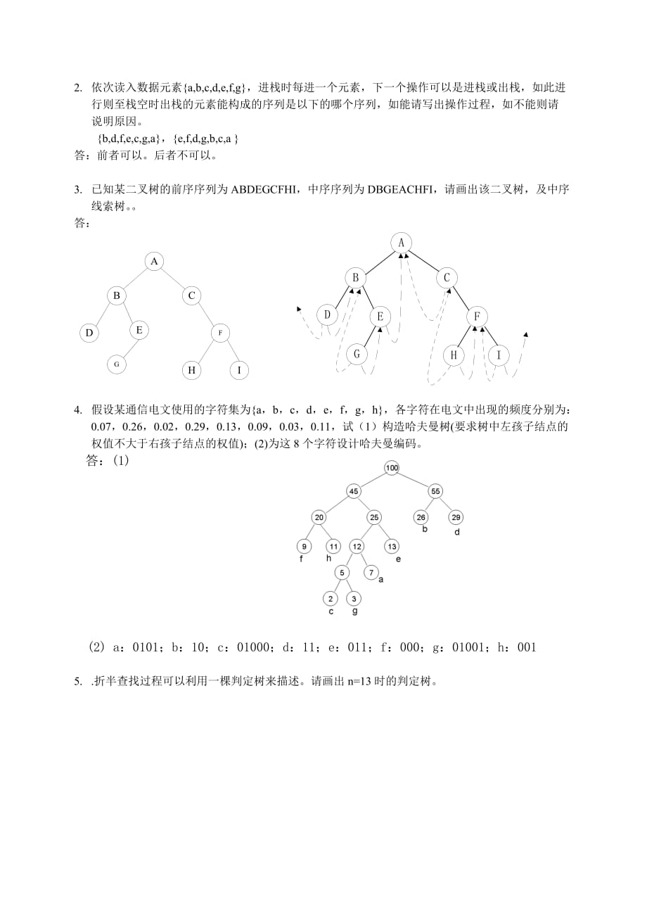 2013秋学期数据结构-期未复习（成人2012）-参考答案.doc_第4页