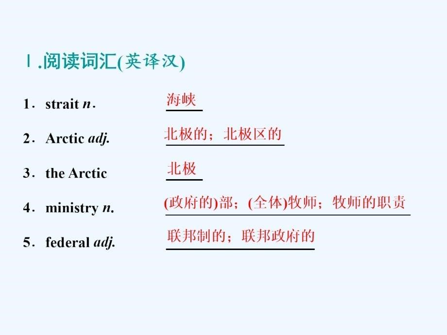 高中新创新一轮复习英语浙江专课件：选修八 Unit 1 A land of diversity_第5页