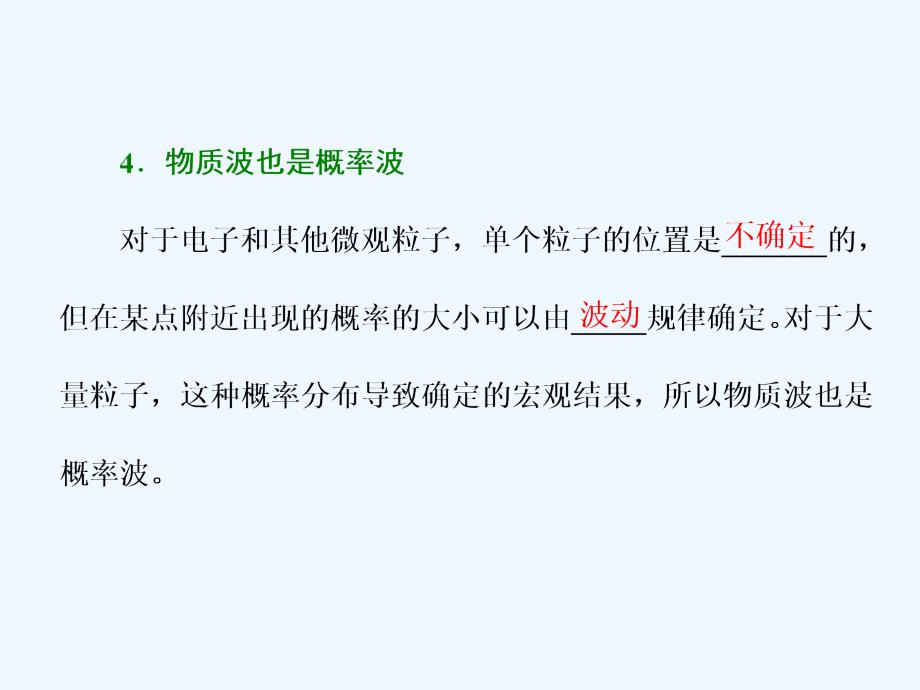 高中物理三维设计人教选修3-5浙江专课件：第十七章 第4、5节 概率波 不确定性关系_第3页