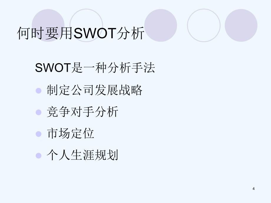 SWOT分析与生涯筹备_第4页