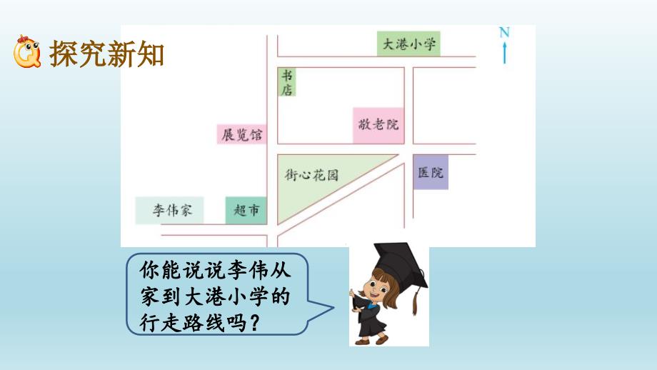 苏教版六年级数学下册第五单元5.3 用方向和距离描述简单的行走路线_第3页