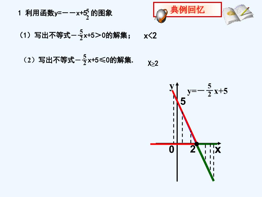 青岛版数学八下10.5《一次函数与一元一次不等式》ppt课件2_第2页