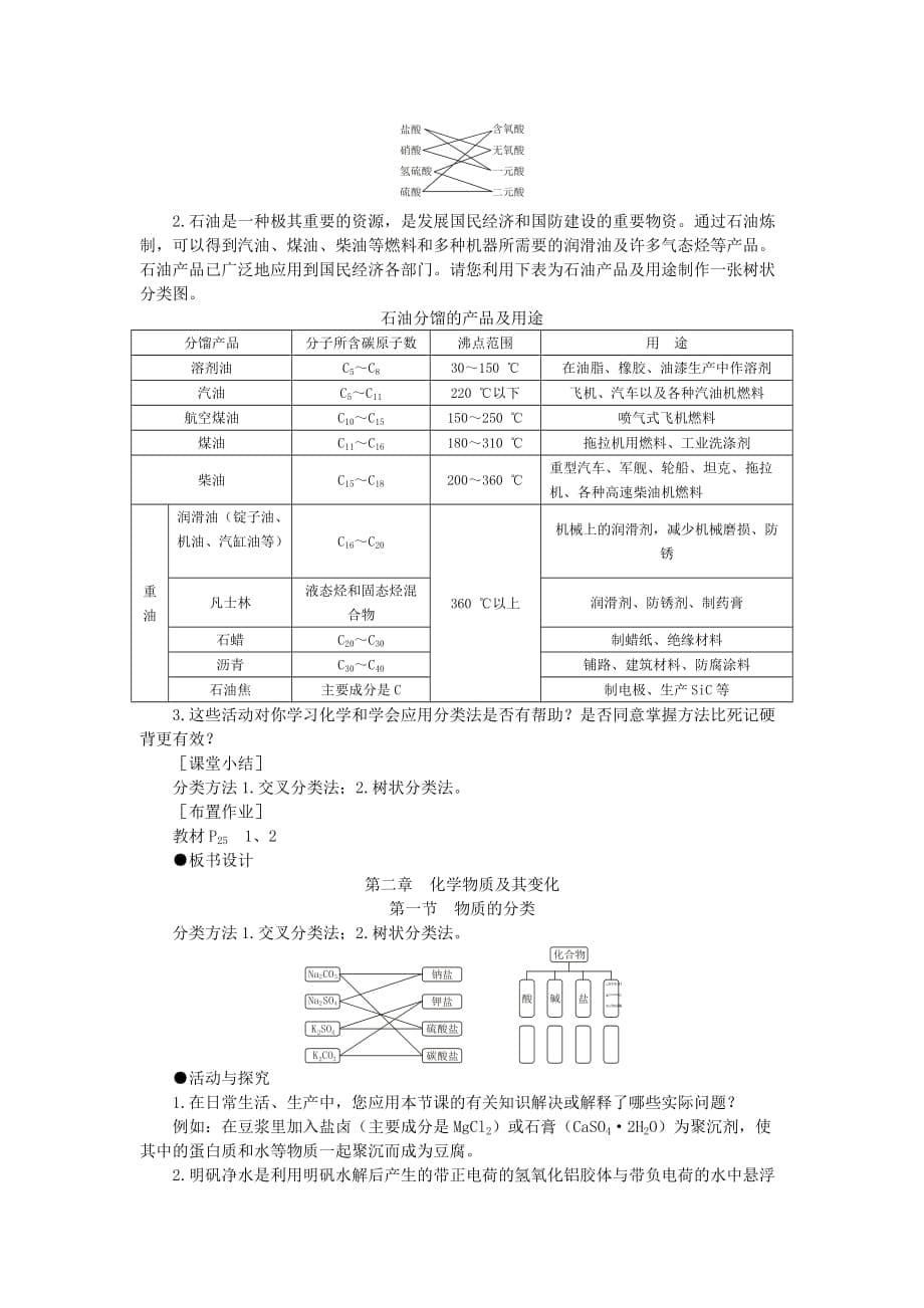 高中化学物质的分类第1课时优秀教案新人教版必修1.doc_第5页